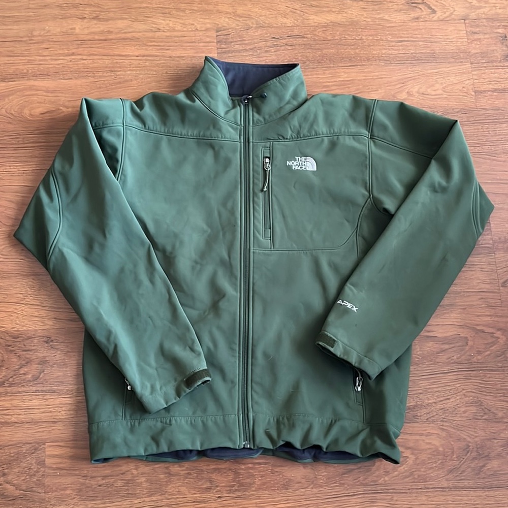 The North Face green apex Jacket Large